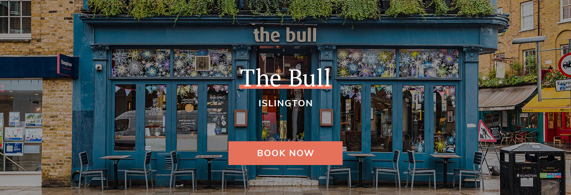 Enjoy a meal at your local pub at The Bull in London